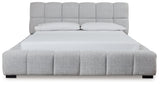 Grendusk Light Gray King Upholstered Bed (Online Special Price) - Ornate Home
