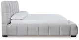Grendusk Light Gray King Upholstered Bed (Online Special Price) - Ornate Home