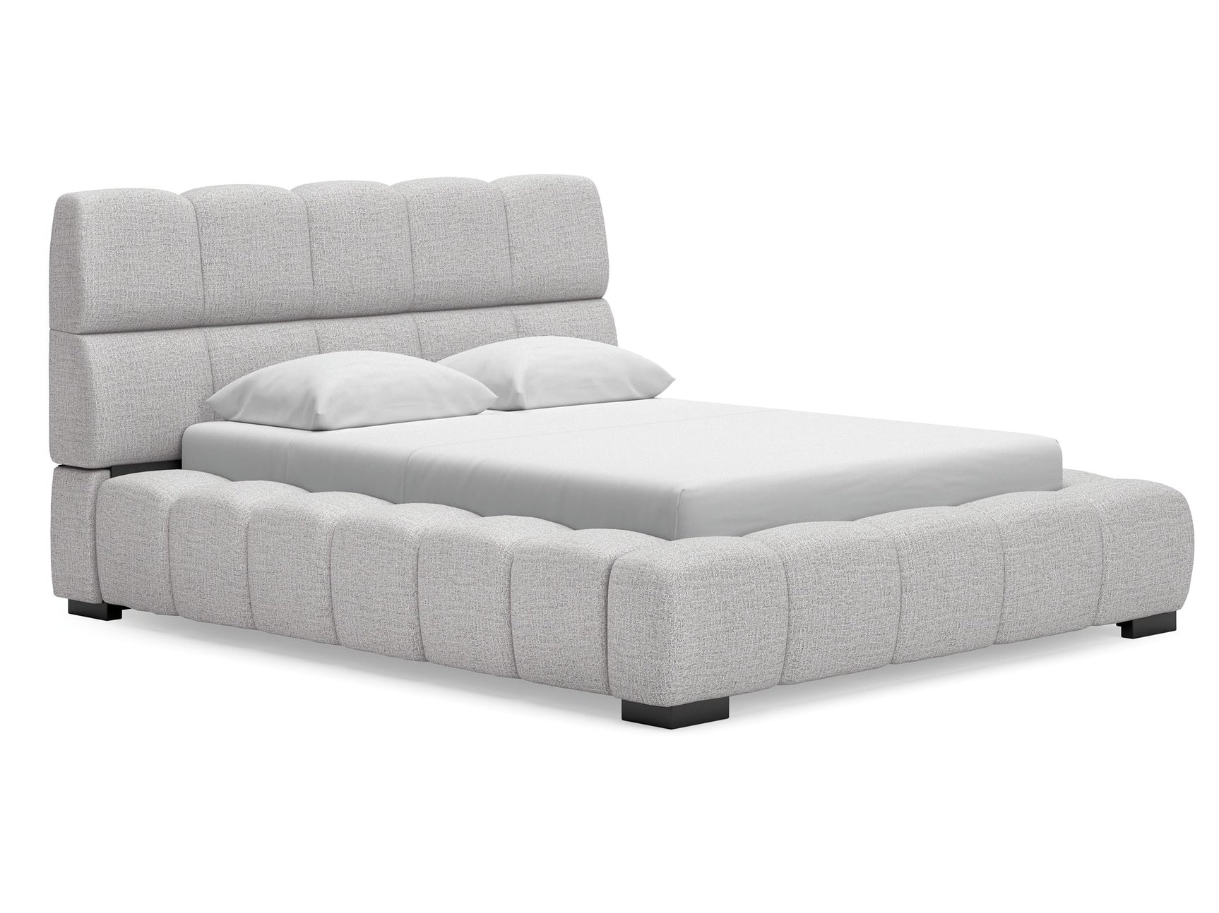 Grendusk Light Gray Queen Upholstered Bed - Ornate Home