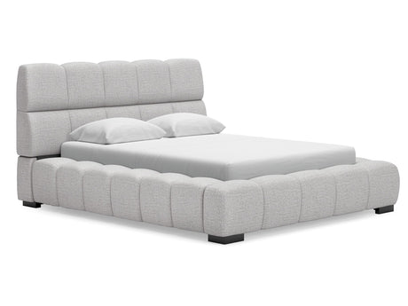 Grendusk Light Gray Queen Upholstered Bed - Ornate Home