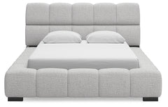Grendusk Light Gray Queen Upholstered Bed - Ornate Home
