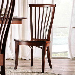 Gresham Dark Cherry Side Chair (Set of 2) - Ornate Home
