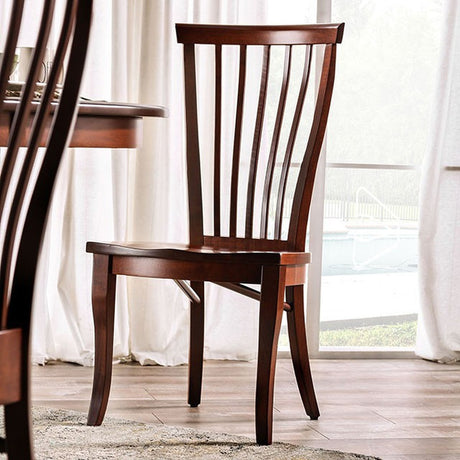Gresham Dark Cherry Side Chair (Set of 2) - Ornate Home