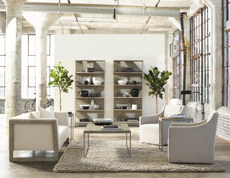 Gresham Glazed Silver/Morel Cocktail Table - Ornate Home