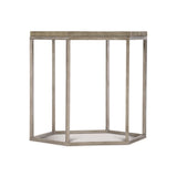 Gresham Glazed Silver/Morel Side Table - Ornate Home