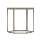 Gresham Glazed Silver/Morel Side Table - Ornate Home