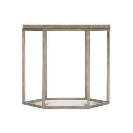 Gresham Glazed Silver/Morel Side Table - Ornate Home