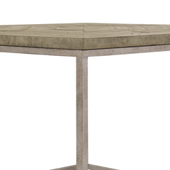 Gresham Glazed Silver/Morel Side Table - Ornate Home