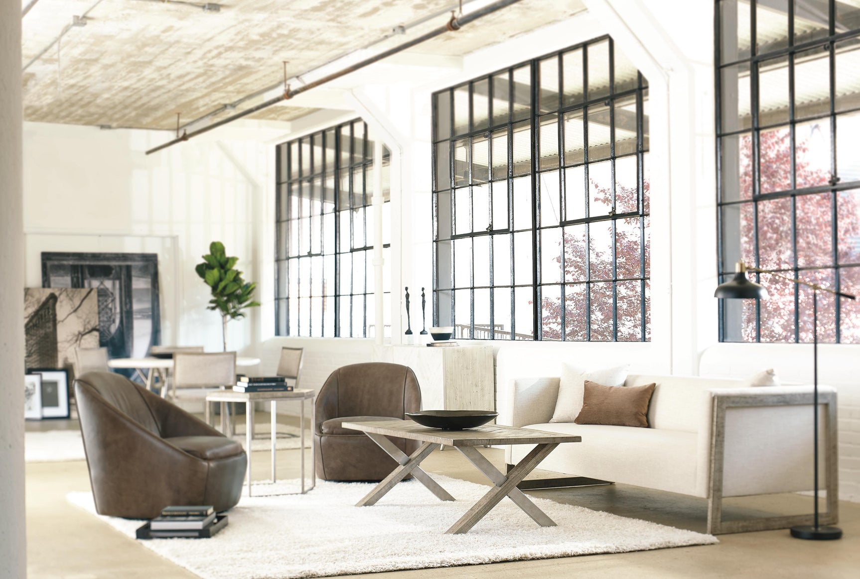 Gresham Glazed Silver/Morel Side Table - Ornate Home