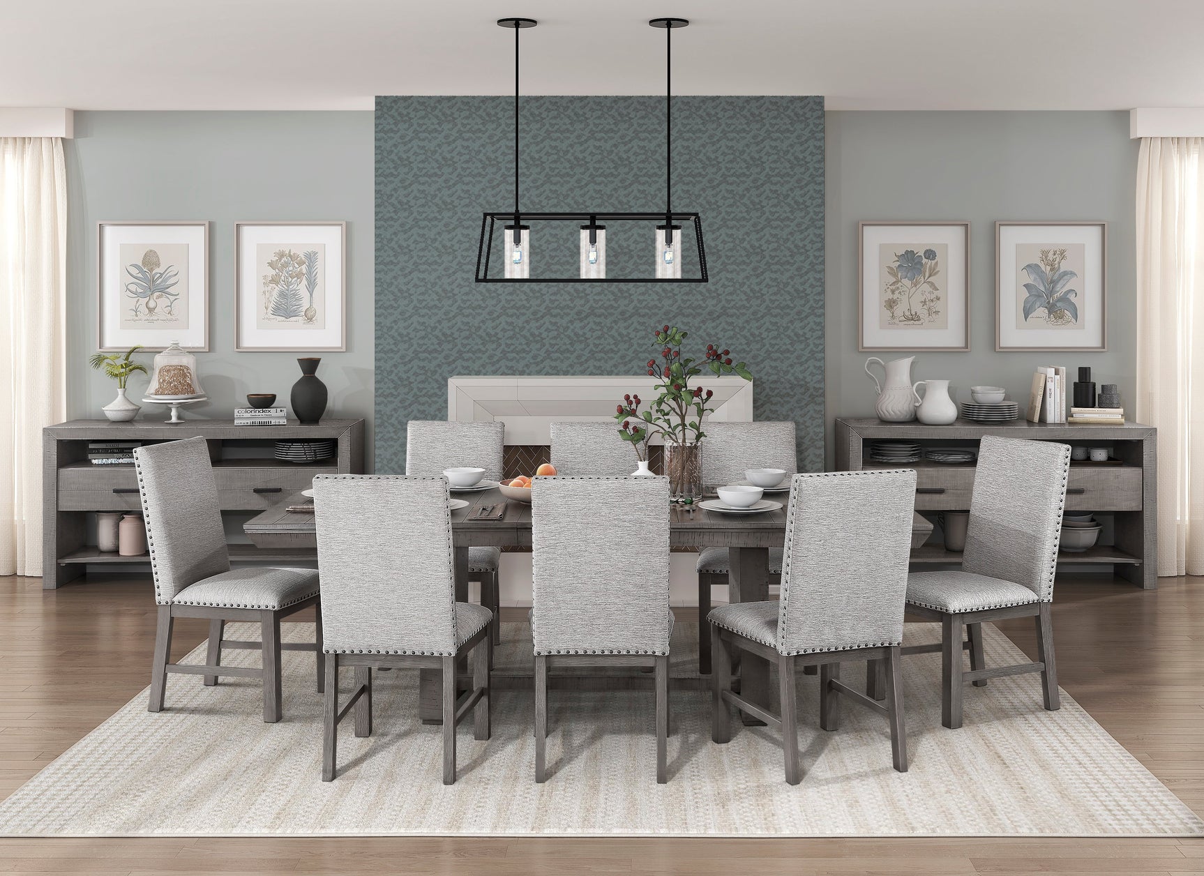 Gresham Gray Dining Table - Ornate Home