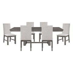 Gresham Silver 7pc Dining Set - Ornate Home