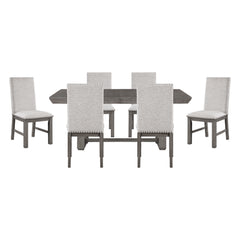 Gresham Silver 7pc Dining Set - Ornate Home