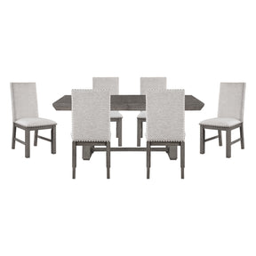 Gresham Silver 7pc Dining Set - Ornate Home