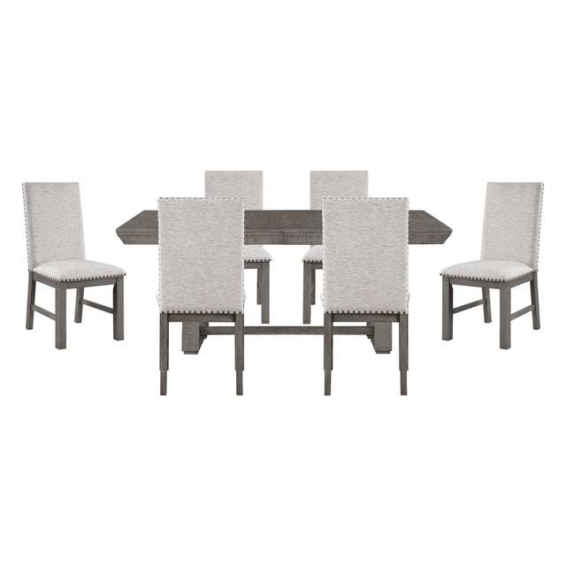 Gresham Silver 7pc Dining Set - Ornate Home