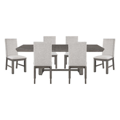 Gresham Silver 7pc Dining Set - Ornate Home