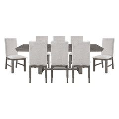 Gresham Silver 9pc Dining Set - Ornate Home