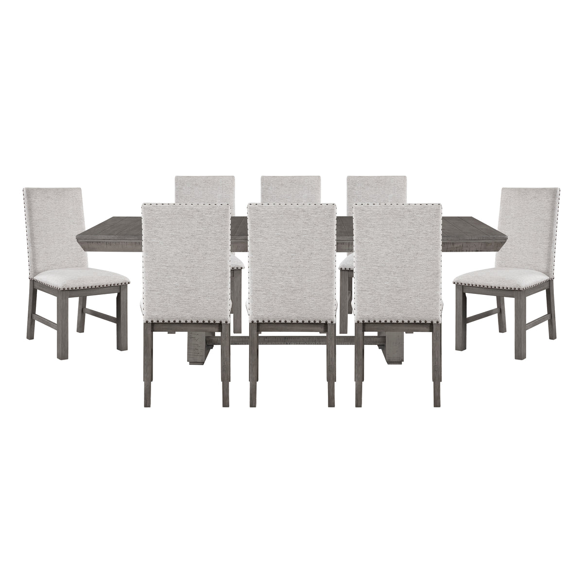 Gresham Silver 9pc Dining Set - Ornate Home