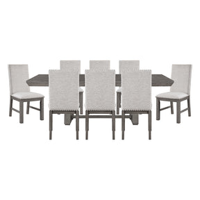 Gresham Silver 9pc Dining Set - Ornate Home