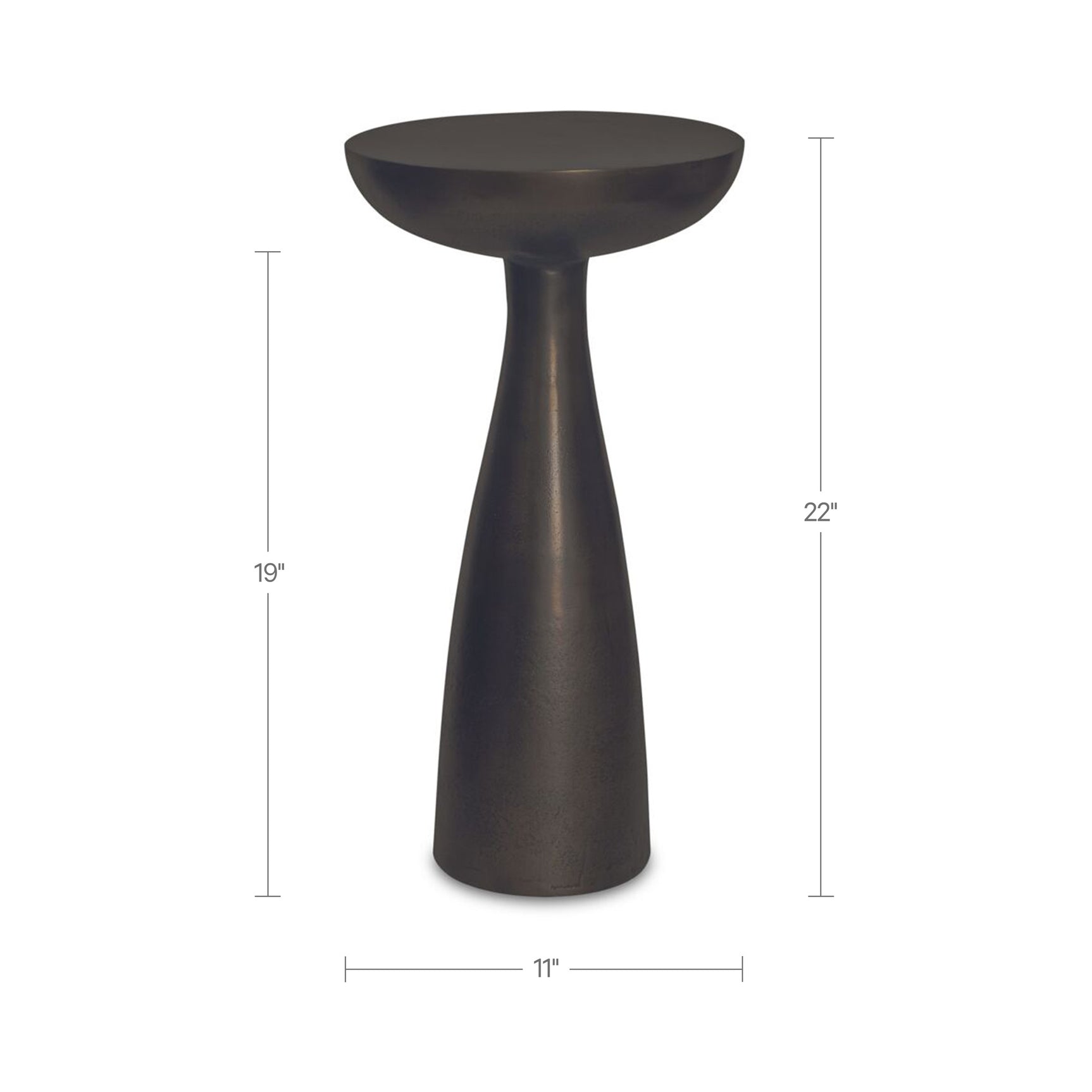 Greta Deep Bronze Side Table - Ornate Home