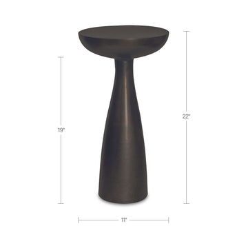 Greta Deep Bronze Side Table - Ornate Home