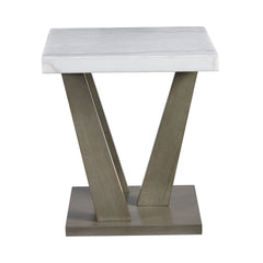 Greta Grey Square End Table - Ornate Home