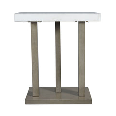 Greta Grey Square End Table - Ornate Home