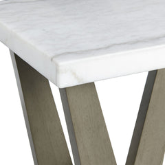 Greta Grey Square End Table - Ornate Home