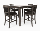 Greyson Medium Grey Heights Counter Height Dining Table w/(4) Stools - Ornate Home