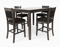 Greyson Medium Grey Heights Counter Height Dining Table w/(4) Stools - Ornate Home