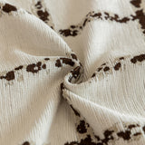 Grid Sofa Cover with Ruffle Skirt – Soft, Decorative, Full-Cover Couch Protector - Ornate Home