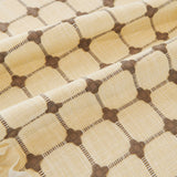 Grid Textured Sofa Cover with Sheer Ruffle Skirt, Pet-Friendly Sofa Throw Slipcover - Ornate Home