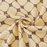 Grid Textured Sofa Cover with Sheer Ruffle Skirt, Pet-Friendly Sofa Throw Slipcover - Ornate Home