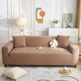 Grid Textured Stretch Sofa Cover, Soft Elastic Slipcover for Couch Protection - Ornate Home
