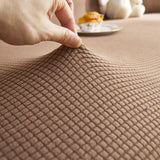 Grid Textured Stretch Sofa Cover, Soft Elastic Slipcover for Couch Protection - Ornate Home