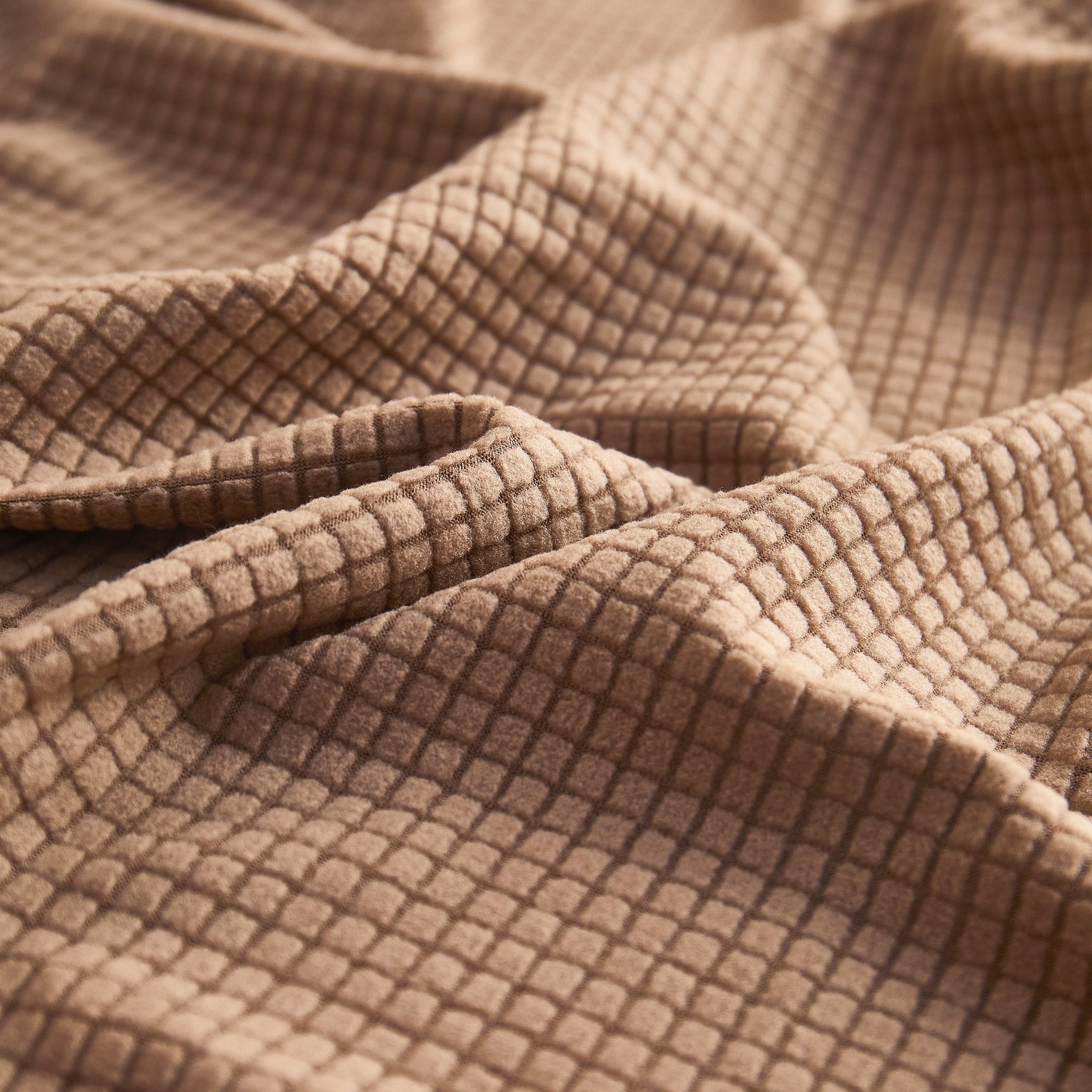 Grid Textured Stretch Sofa Cover, Soft Elastic Slipcover for Couch Protection - Ornate Home