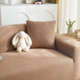 Grid Textured Stretch Sofa Cover, Soft Elastic Slipcover for Couch Protection - Ornate Home