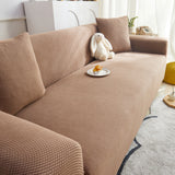 Grid Textured Stretch Sofa Cover, Soft Elastic Slipcover for Couch Protection - Ornate Home