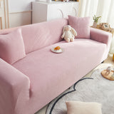 Grid Textured Stretch Sofa Cover, Soft Elastic Slipcover for Couch Protection - Ornate Home