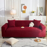 Grid Textured Stretch Sofa Cover, Soft Elastic Slipcover for Couch Protection - Ornate Home