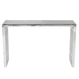 Gridiron Silver Console Table - Ornate Home