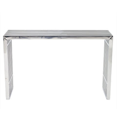 Gridiron Silver Console Table - Ornate Home