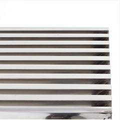 Gridiron Silver Console Table - Ornate Home
