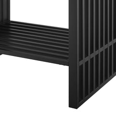 Gridiron White/Black 30" Bathroom Vanity - Ornate Home
