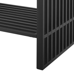 Gridiron White/Black 36" Bathroom Vanity - Ornate Home