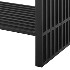Gridiron White/Black 48" Bathroom Vanity - Ornate Home