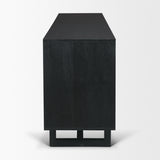 Grier Black 72" Wood Cane Sideboard