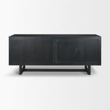 Grier Black 72" Wood Cane Sideboard
