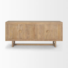Grier Light Brown 72" Solid Wood with Cane Sideboard - Ornate Home