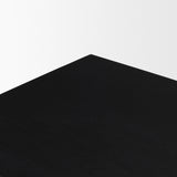 Grier Matte Black Wood Cane Accent Cabinet - Ornate Home