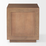 Grier Medium Brown Wood with Cane End Table - Ornate Home